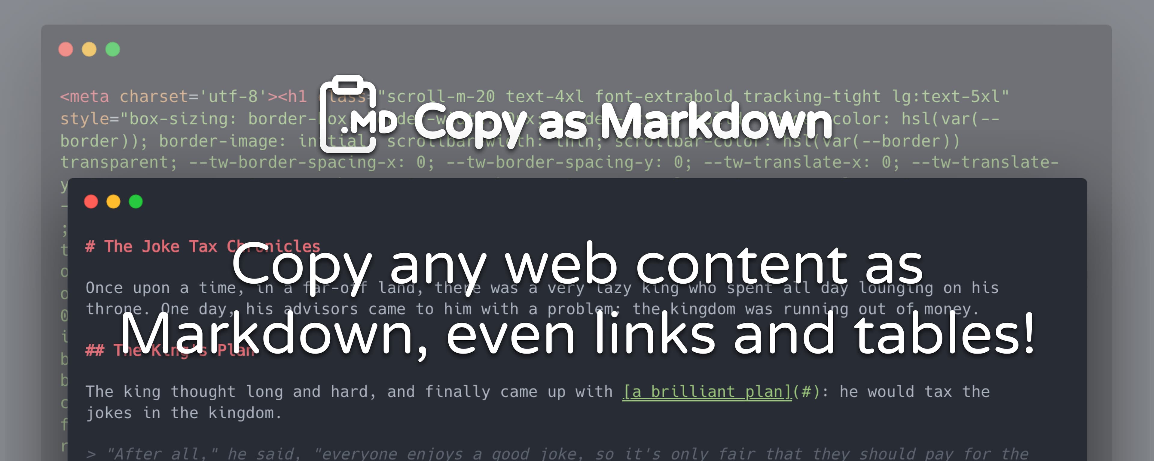 Copy as Markdown browser extension